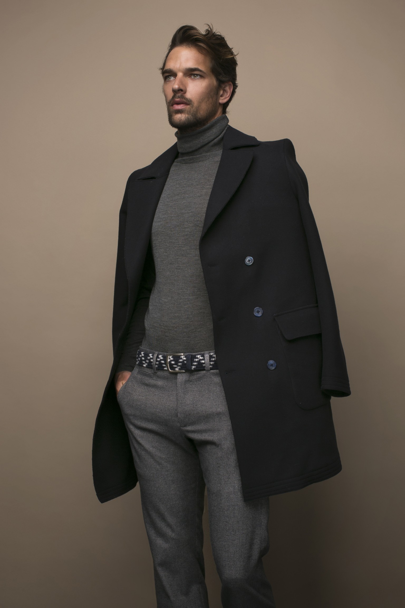 Daniel Gonzalez Elizondo Stylist Michael Gstoettner for Emidio Tucci online Campaign